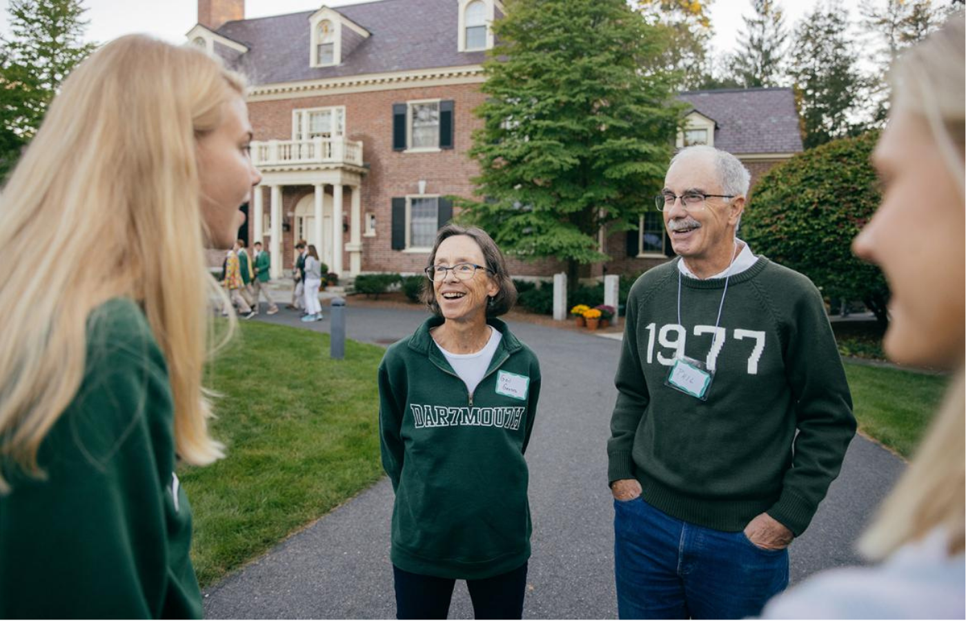 President Hanlon ’77 and Gail M. Gentes ’77a